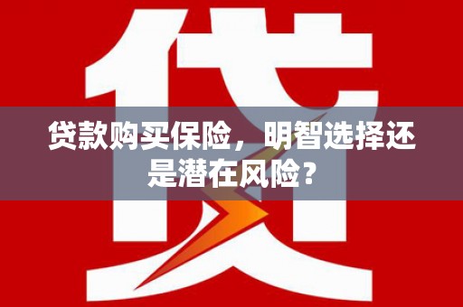 绛县贷款购买保险，明智选择还是潜在风险？