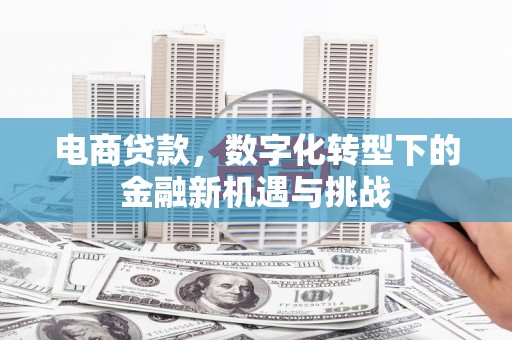 绛县电商贷款，数字化转型下的金融新机遇与挑战