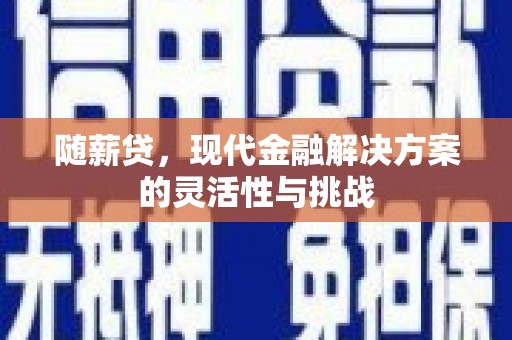 绛县随薪贷，现代金融解决方案的灵活性与挑战