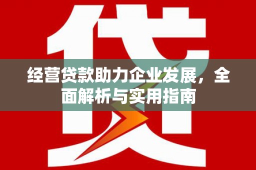 绛县经营贷款助力企业发展，全面解析与实用指南