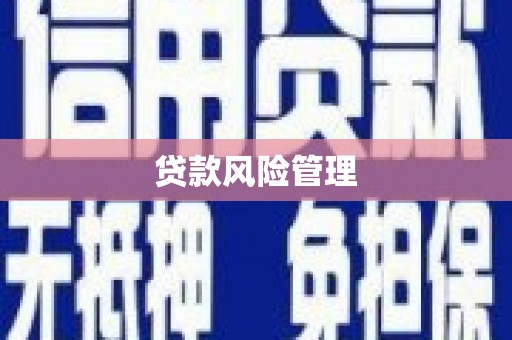 绛县贷款风险管理