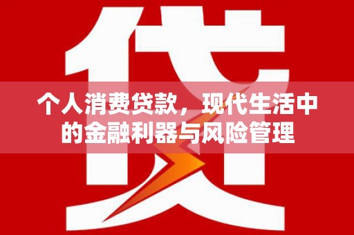 绛县个人消费贷款，现代生活中的金融利器与风险管理