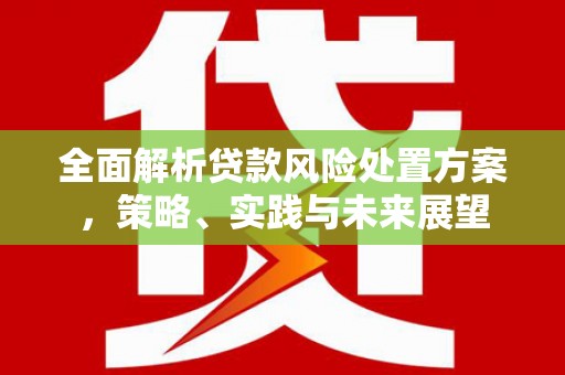 绛县全面解析贷款风险处置方案，策略、实践与未来展望