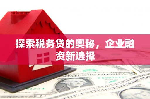 绛县探索税务贷的奥秘，企业融资新选择
