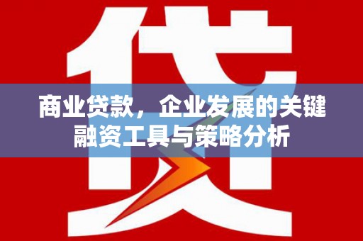 绛县商业贷款，企业发展的关键融资工具与策略分析